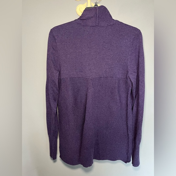 Athleta Open-Front Purple Women’s Cardigan - Picture 5 of 6